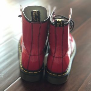 Dr. Martens 1460W Red Patent Leather Boots
